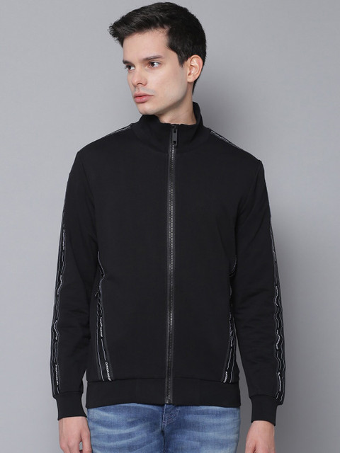

Antony Morato Men Black Solid Bomber Jacket