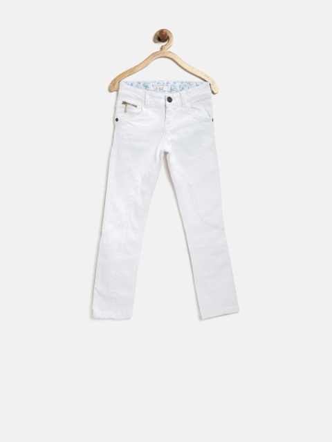 

GJ Unltd Jeans by Gini & Jony Girls White Slim Jeans