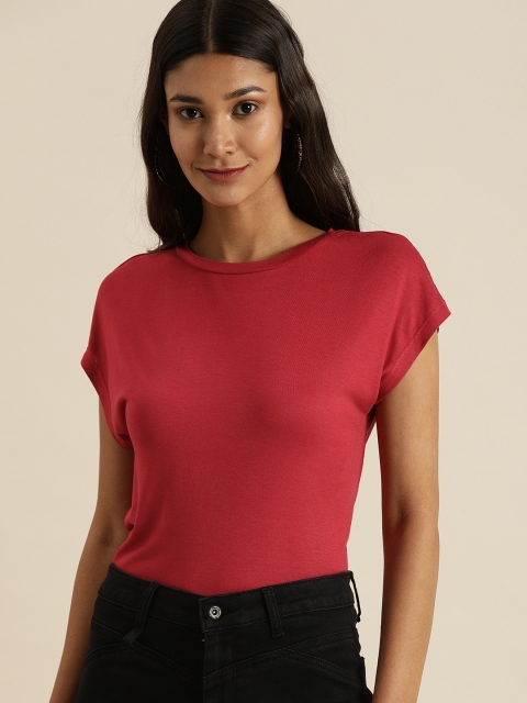 

all about you Women Red Extended Sleeves T-shirt