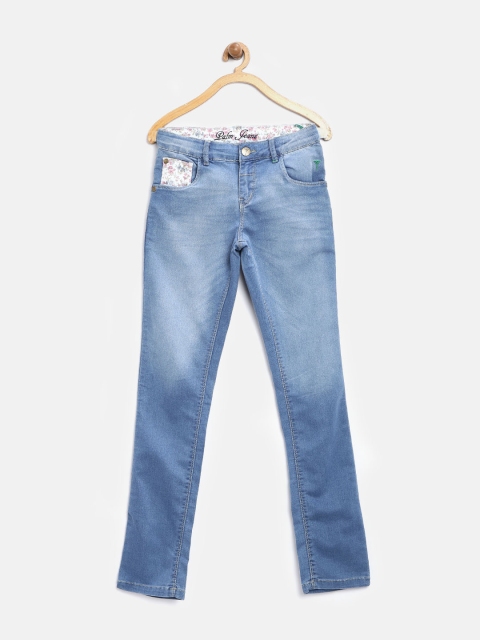 

Palm Tree by Gini & Jony Girls Blue Washed Stretchable Jeans