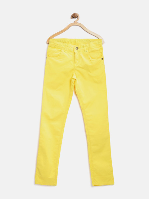 

Palm Tree by Gini & Jony Girls Yellow Stretchable Jeans