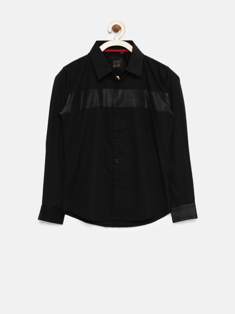 

Gini & Jony Gold Boys Black Slim Fit Shirt