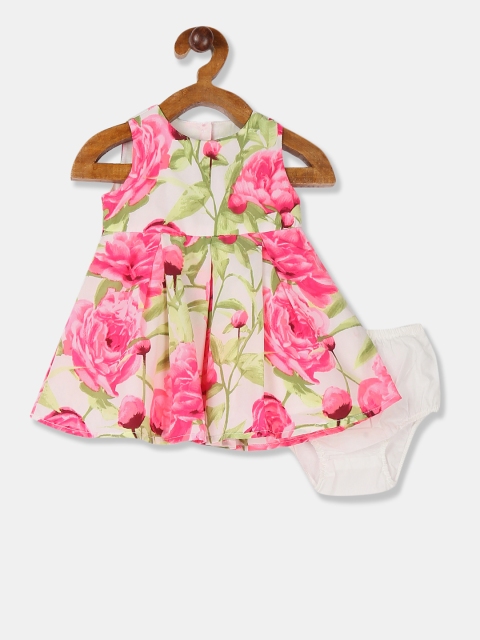 

The Childrens Place Girls Pink Printed A-Line Dress