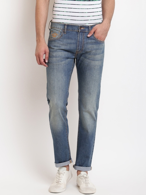 

Pepe Jeans Men Blue Regular Fit Mid-Rise Clean Look Jeans