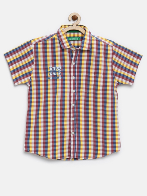 

Palm Tree by Gini & Jony Boys Red & Yellow Checked Casual Shirt
