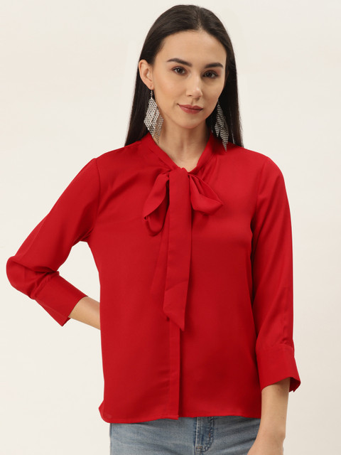 

Trend Arrest Women Red Solid Top