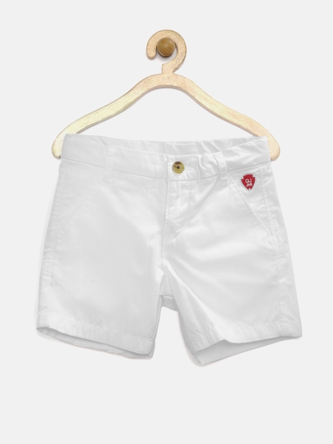 

GJ Unltd Jeans by Gini & Jony Boys White Shorts