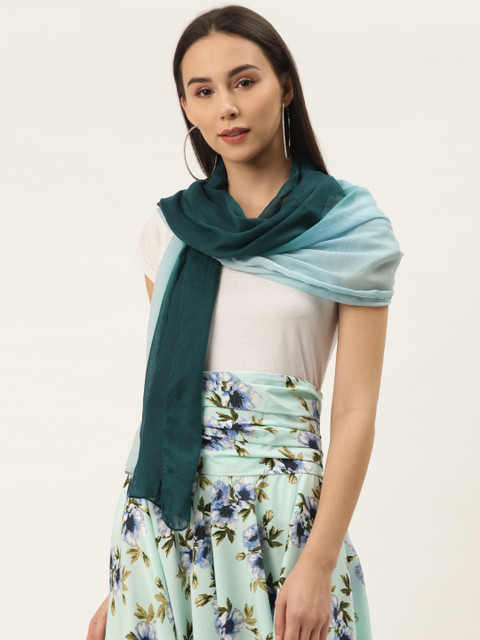 

Trend Arrest Women Green & Blue Dyed Scarf