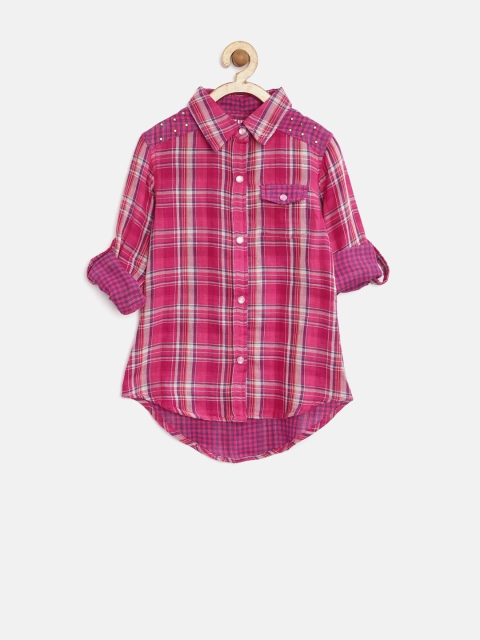 

GJ Unltd Jeans by Gini & Jony Girls Pink Checked Shirt