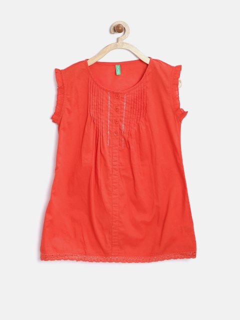 

Palm Tree by Gini & Jony Girls Red Top