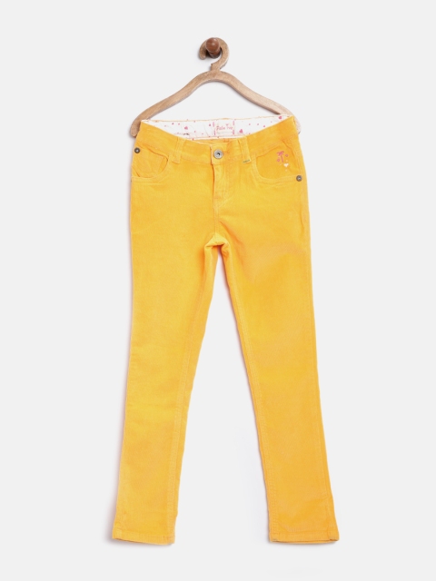 

Palm Tree by Gini & Jony Girls Yellow Corduroy Trousers