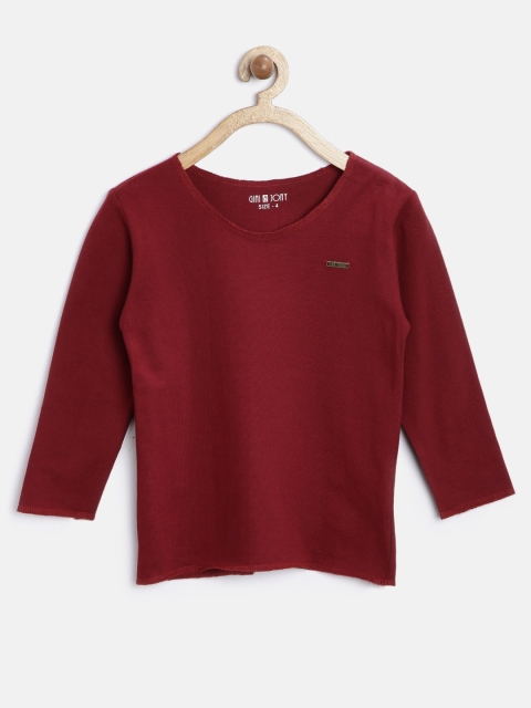 

Gini & Jony Boys Maroon T-shirt