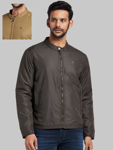 

Parx Men Brown Solid Reversible Padded Jacket