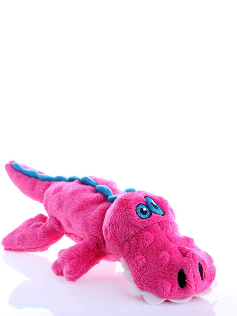 

PETS EMPIRE Pink Chew Guard Technology Tough Plush Dog Toy