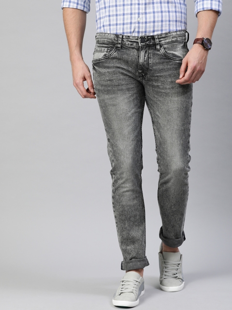 

Louis Philippe Jeans Men Grey Slim Fit Low-Rise Stretchable Jeans