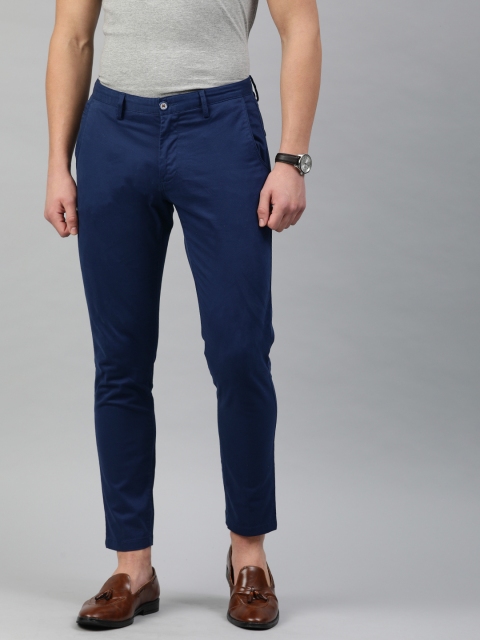 

Louis Philippe Sport Men Navy Blue Slim Fit Solid Regular Trousers