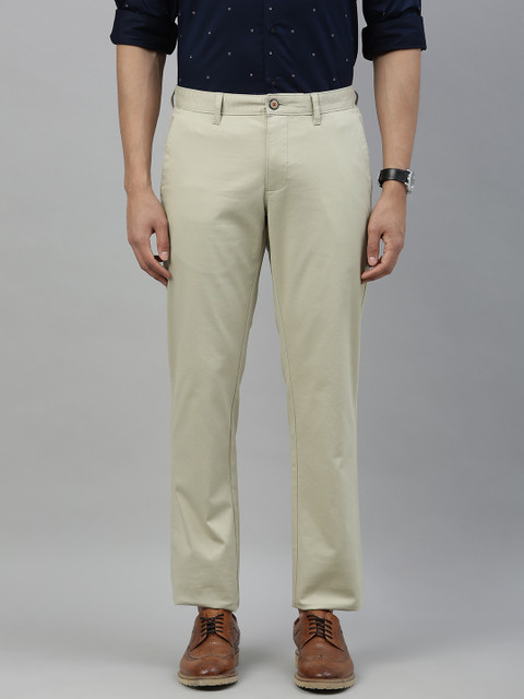 

Louis Philippe Sport Men Beige Slim Fit Solid Chinos