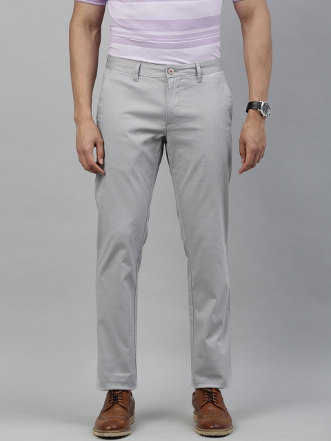 

Louis Philippe Sport Men Grey Slim Fit Self Design Chinos