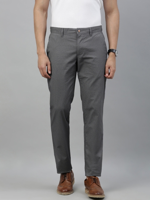 

Louis Philippe Sport Men Grey Regular Fit Self Design Regular Trousers