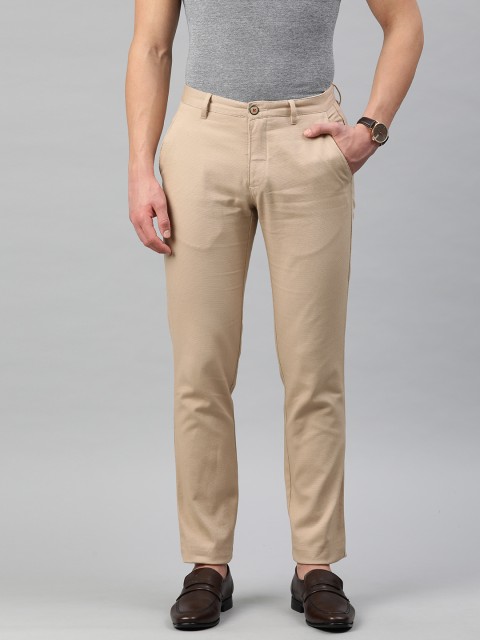 

Louis Philippe Sport Men Khaki Slim Fit Self Design Regular Trousers