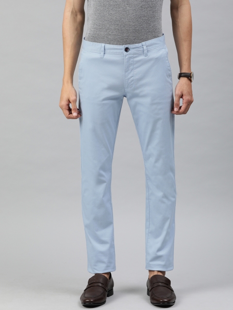 

Louis Philippe Sport Men Blue Super Slim Fit Self Design Chinos