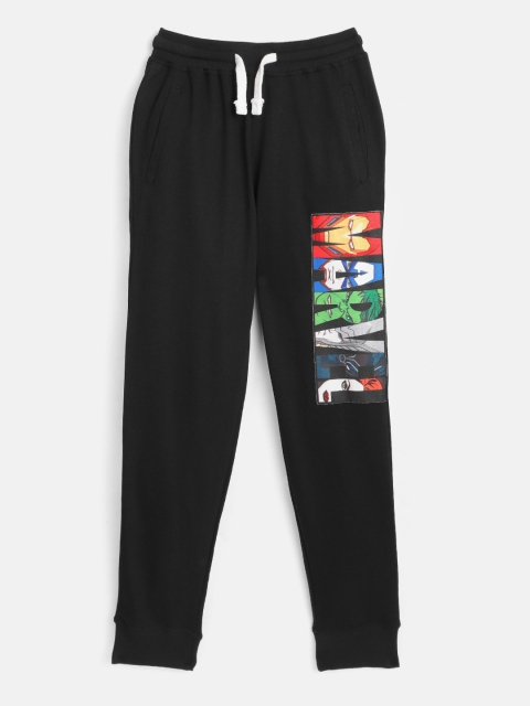 

YK Marvel Boys Black Applique Detail Joggers