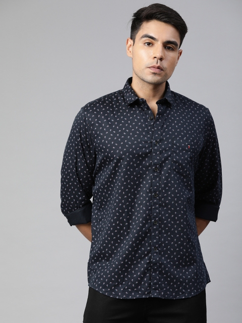 

Louis Philippe Sport Men Navy Blue & Red Slim Fit Printed Casual Shirt