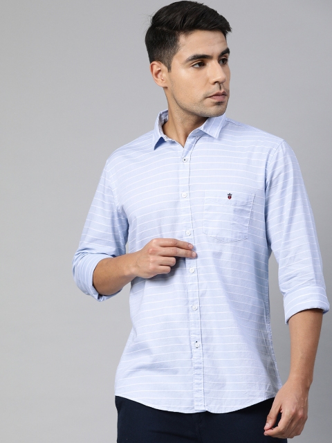 

Louis Philippe Sport Men Blue Slim Fit Striped Casual Shirt