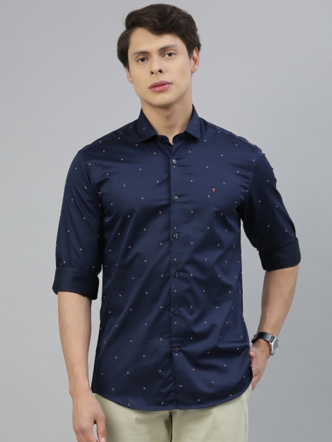 

Louis Philippe Sport Men Navy Blue Slim Fit Printed Casual Shirt