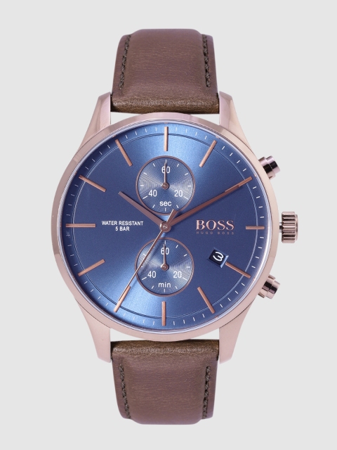 

Hugo Boss Men Navy Blue Associate Chronograph Analogue Watch 1513804