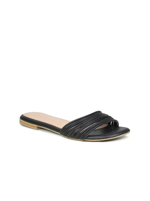 

Inc 5 Women Black Open Toe Flats