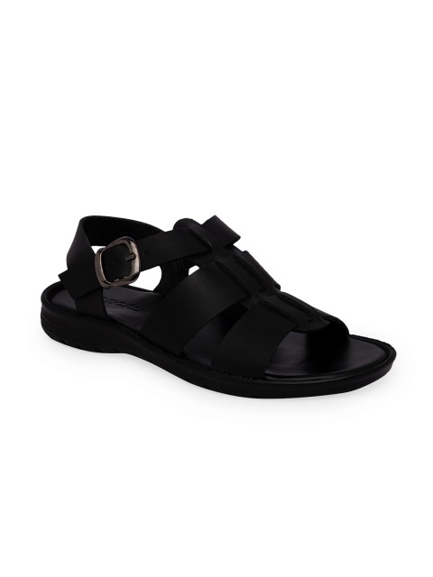 

Regal Men Black Leather Sandals