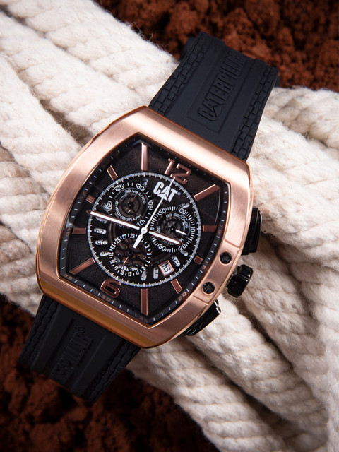 

CAT Men Black Barrell Chronograph Analogue Watch 11.193.21.139