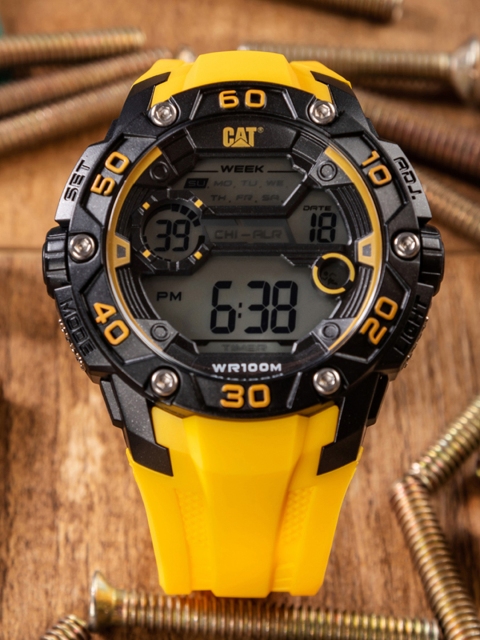 

CAT Men Black & Yellow Digital Watch 1D.167.27.241