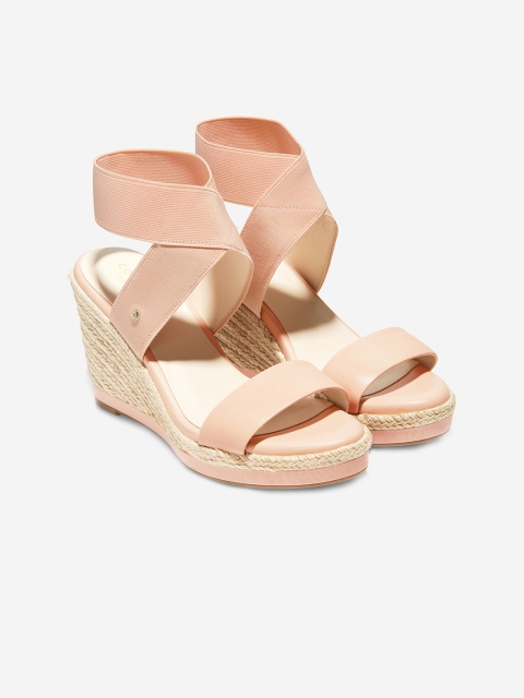 

Cole Haan Women Pink Solid Leather Heels