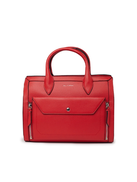 

Call It Spring Red Solid Satchel