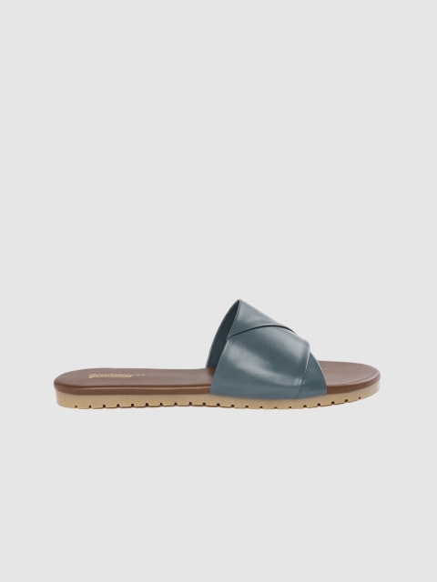 

Roadster Women Teal Blue Solid Open Toe Flats