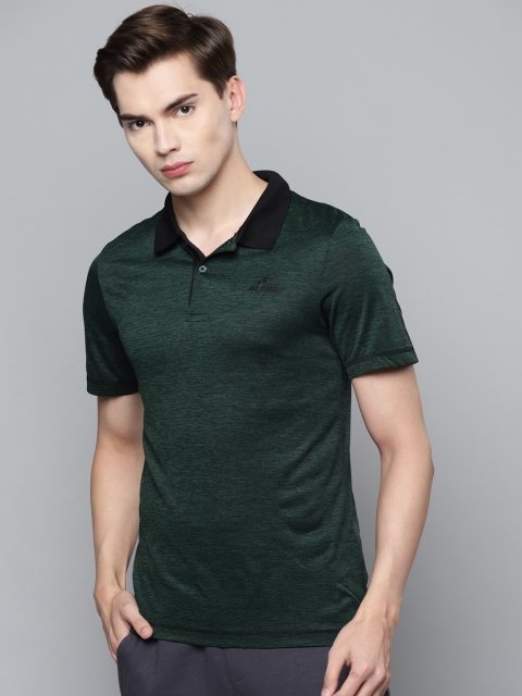 

Alcis Men Green Slim Fit Polo Collar T-shirt