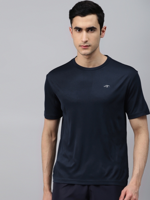 

Alcis Men Navy Blue Solid Round Neck T-shirt