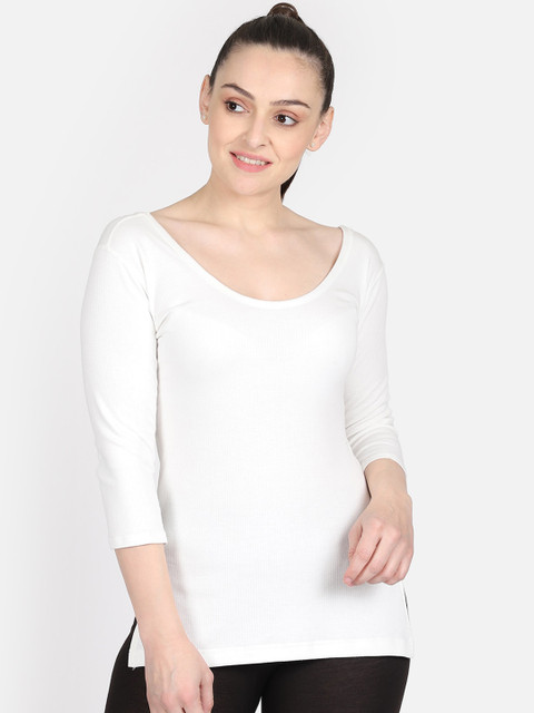 

BODYCARE INSIDER Women White Thermal Top