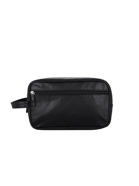 

FabSeasons Black Solid Travel Pouch
