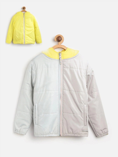 

Cherry Crumble Boys Multicoloured Colourblocked Reversible Padded Jacket, Multi