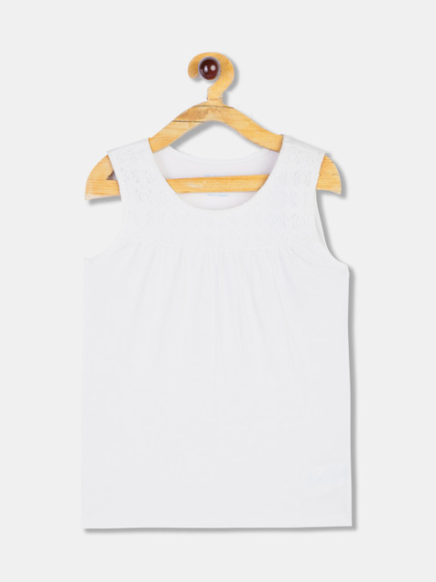 

The Childrens Place Girls White Solid Top