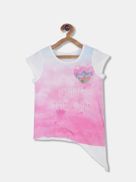 

The Childrens Place Girls White Printed Top