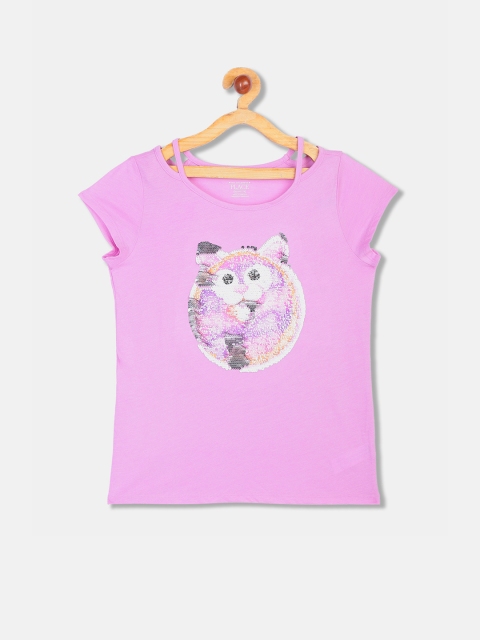 

The Childrens Place Girls Pink Printed Top