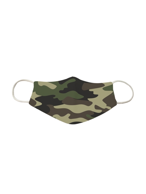 

TREEMODA Men Green Camouflage Printed 3-Ply Reusable Cloth Face Mask