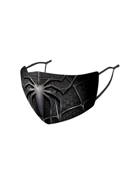 

TREEMODA Men Black 3-Ply Printed Reusable Cloth Mask