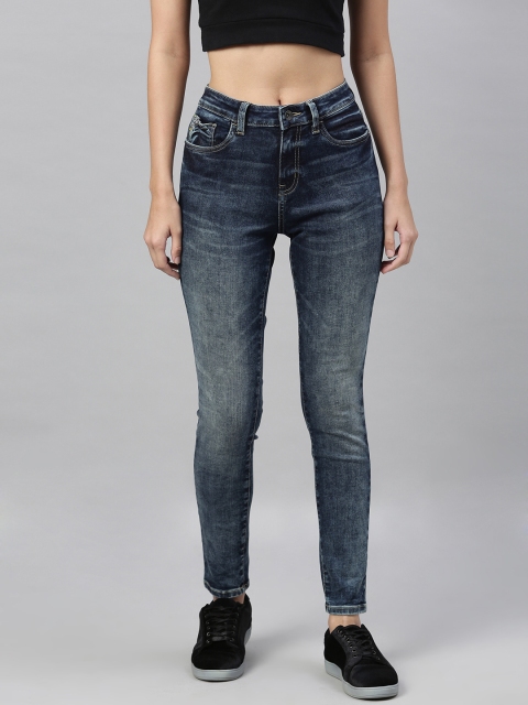 

Nautica Women Blue Skinny Fit Mid-Rise Clean Look Stretchable Jeans