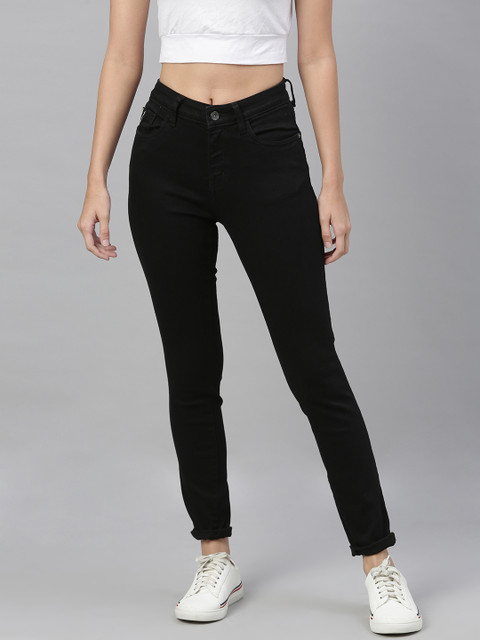 

Nautica Women Black Skinny Fit Mid-Rise Clean Look Stretchable Jeans