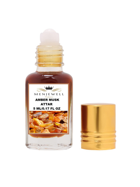 

Menjewell fragrances Amber Musk (Natural Itra/Attar/ Perfume) Amber Attar, Yellow